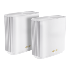 ASUS XT9 (W-2-PK) ZenWiFi XT9 AX7800 WirelessTri-Band Mesh Wi-Fi System (2-Pack White) Wi-Fi 6 802.11ax