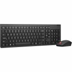 Lenovo Essential Wireless Combo Keyboard & Mouse Gen2 Black US_English - USB Type A Wireless RF 2.40 GHz Keyboard - English (US) - Black - USB Type A Wireless RF Mouse - Optical - 1600