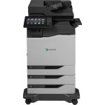 Lexmark CX825dtfe Laser Multifunction Printer - Color - Copier/Fax/Printer/Scanner - 55 ppm Mono/55 ppm Color Print - 1200 x 1200 dpi Print - Automatic Duplex Print - Up to 250000 Pages