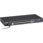 Black Box SFP Gigabit Managed Fiber Switch - 24-Port - 4 Ports - Manageable - Gigabit Ethernet  10 Gigabit Ethernet - 1000Base-X  10/100/1000Base-T  10GBase-X - TAA Compliant - 2 Layer