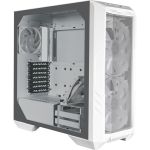 Cooler Master HAF 500 Computer Case - Mid-tower - White - Steel  Mesh  Plastic  Tempered Glass - 4 x Bay - 4 x 7.87in   4.72in x Fan(s) Installed - 0 - ATX  Micro ATX  ITX  SSI CEB  EAT