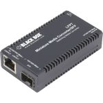 Black Box Multipower Miniature Transceiver/Media Converter - Network (RJ-45) - Multi-mode  Single-mode - Gigabit Ethernet - 10/100/1000Base-TX  1000Base-X - 1 x Expansion Slots - SFP -