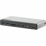 Alogic Universal DV4 Docking Station - for Desktop PC/Notebook/Monitor - Memory Card Reader - SD  microSD - 100 W - USB Type C  USB Type A - 4 Displays Supported - 4K @ 60Hz  Full HD -
