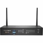SonicWall TZ270w Network Security/Firewall Appliance - Intrusion Prevention - 8 Port - 10/100/1000Base-T - Gigabit Ethernet - 256 MB/s Firewall Throughput - Wireless LAN IEEE 802.11 a/b
