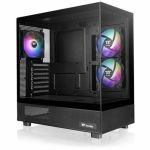 Thermaltake View 270 Plus TG ARGB Mid Tower Chassis - Mid-tower - Black - Tempered Glass  SPCC - 3 x 4.72in x Fan(s) Installed - ATX  Mini ITX  Micro ATX  EATX Motherboard Supported - 9