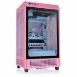 Thermaltake The Tower 200 Bubble Pink Mini Chassis - Mini-tower - Bubble Pink - Tempered Glass - 2 x 5.51in x Fan(s) Installed - Mini ITX Motherboard Supported - 6 x Fan(s) Supported -