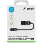 Belkin F2CD079bt Mini DisplayPort to HDMI Adapter 4K HDMI/Mini DisplayPort A/V Cable for Audio/Video Device