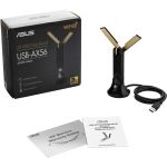 Asus USB-AX56 Dual Band Wi-Fi Adapter for Computer or Notebook USB-A 1.76 Gbit/s IEEE 802.11ax 2.4/5GHz