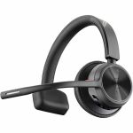 Poly Voyager 4310 USB-A Headset with charge stand - Siri  Google Assistant - Mono - Wireless - Bluetooth - 164 ft - 20 Hz - 20 kHz - Over-the-head  On-ear - Monaural - Ear-cup - Electre