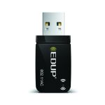 EDUP EP-AC1689 1300Mbps 2.4G/5G High Quality Nano Wi-Fi Dongle USB Adapter Black
