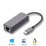Type-C to RJ45 2.5G Adapter 6.5inch Grey