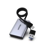Unitek V1427A01 USB to Dual HDMI (1080P @ 60Hz) Adapter with MST Black