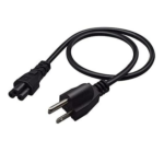5-15P 3-Prong to IEC320 C5 3' 18AWG 10A ETL Listed Laptop Power Cord Cable Black