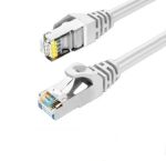 STP Cat6a Patch 26AWG Cable 10 Gigabit RJ45  5' White