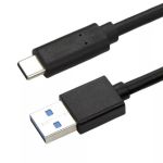 USB 3.1 Gen1 to Type C Cable 60W Max 10Gbps 1' (30cm) Black