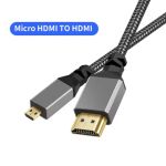 HDMI to Micro HDMI Cable 4K@60Hz 12inch Grey
