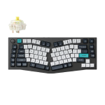 Keychron Q10M-M4 Q10 Max (Alice Layout) QMK/VIAWireless Custom Mechanical Keyboard Fully Assembled Knob Carbon Black