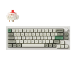 Keychron Q2M-P1 Q2 Max QMK/VIA Wireless CustomMechanical Keyboard Fully Assembled Knob Shell White Gateron Jupiter Red