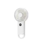 DQ236 Mini Handheld Fan with Buckle Design White