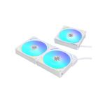 Lian Li UF-AL120V2-3W UNI Fan AL120 V2 RGB White 120mm Triple Fan Pack with Controller