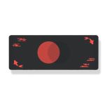 Koi Fish Sun Cloud Sunrise Desk Mat 900*400*3mm Black/Red