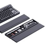 Keyboard Wrist Rest Pad w/ Storage Box 14.17in*3.15in*0.79in Black