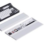 Keyboard Wrist Rest Pad w/ Storage Box 14.17in*3.15in*0.79in White
