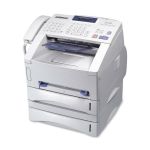 Brother IntelliFAX 5750e Laser Multifunction Printer - Monochrome - Gray - Copier/Fax/Printer/Scanner - 15 ppm Mono Print - 600 x 600 dpi Print - 500 sheets Input - Fast Ethernet Ethern