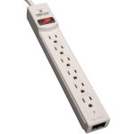 Tripp Lite by Eaton Protect It! 6-Outlet Surge Protector  4 ft. (1.22 m) Cord  790 Joules  Tel/Fax/Modem Protection - 6 x NEMA 5-15R - 1800 VA - 790 J - 120 V AC Input - 120 V AC Output