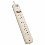 Eaton Tripp Lite Series Protect It! 7-Outlet Surge Protector  4 ft. (1.22 m) Cord  1080 Joules  1 Diagnostic LED  Light Gray Housing - 7 x NEMA 5-15R - 1800 VA - 1080 J - 125 V AC Input