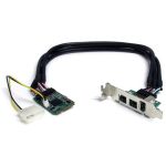 StarTech.com 3 Port 2b 1a 1394 Mini PCI Express FireWire Card Adapter - Add 2 FireWire-800 and 1 FireWire-400 port through a Mini PCI Express slot