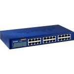 Tenda 24-Port 10/100/1000 Gigabit Switch - 24 Ports - 10/100/1000Base-T - 2 Layer Supported - 1U High - Rack-mountable  Desktop