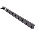 Tripp Lite by Eaton 8-Outlet Vertical Power Strip  120V  15A  NEMA 5-15P  15 ft. (4.57 m) Cord  24 in.  Black Housing - NEMA 5-15P - 8 x NEMA 5-15R - 15 ft Cord - 15 A Current - 120 V A