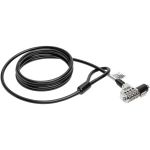 Tripp Lite Laptop Security Lock Combination Theft Deterrent Cable 6ft 6' - Resettable - 4-digit Combination Lock - Polyvinyl Chloride (PVC) - 6 ft - For Notebook  Docking Station