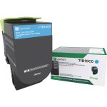 Lexmark Original Laser Toner Cartridge - Cyan - 1 Each - 2300 Pages