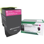 Lexmark Original Laser Toner Cartridge - Magenta - 1 Each - 2300 Pages