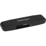 StarTech.com USB 3.0 Memory Card Reader for SD and microSD Cards - USB-C and USB-A - Portable USB SD and microSD Card Reader - SD  MultiMediaCard (MMC)  microSD  SDHC  SDXC  microSDHC