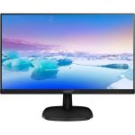 Philips V-line 243V7QJAB 23.8in WLED LCD Monitor - 16:9 - 5 ms GTG - 1920 x 1080 - 16.7 Million Colors - 250 Nit - Full HD - Speakers - HDMI - VGA - DisplayPort - 13.82 W - Textured Bla