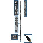 Tripp Lite by Eaton 10kW 200-240V 3PH Monitored PDU - LX Interface  Gigabit  48 Outlets  L15-30P  LCD  1.8 m Cord  0U 1.8 m Height  TAA - Monitored - NEMA L15-30P - 6 x IEC 60320 C19  4