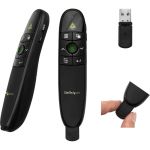 StarTech PRESREMOTE Wireless Presentation Remote with Red Laser Pointer 90ft. PowerPoint Presentation Clicker for Mac & Windows