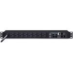 CyberPower PDU31002 100 - 120 VAC 20A Monitored PDU - 8 Outlets  12 ft  NEMA L5-20P (5-20P Adapter)  Horizontal  1U  LCD  3YR Warranty