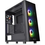 Thermaltake V250 TG ARGB Mid-Tower Chassis - Mid-tower - Black - SPCC  Tempered Glass - 4 x Bay - 4 x 4.72in x Fan(s) Installed - 0 - ATX  Micro ATX  Mini ITX Motherboard Supported - 13