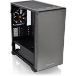 Thermaltake S100 Tempered Glass Micro Chassis - Micro Tower - Black - SPCC  Tempered Glass  Steel  Metal - 4 x Bay - 1 x 4.72in x Fan(s) Installed - 0 - Micro ATX  Mini ITX Motherboard