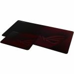 Asus ROG Scabbard II Gaming Mouse Pad - 0.12in x 15.75in Dimension - Black  Red - Rubber  Woven Fabric - Spill Resistant  Scratch Resistant  Anti-fray  Strain Resistant  Water Resistant