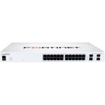 Fortinet FortiSwitch 124F-FPOE Ethernet Switch - 24 Ports - Manageable - Gigabit Ethernet  10 Gigabit Ethernet - 10/100/1000Base-T  10GBase-X - 2 Layer Supported - Modular - 451.30 W Po