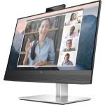 HP E24mv G4 23.8in Full HD LCD Monitor - 16:9 - Black  Silver - 24in Class - In-plane Switching (IPS) Technology - 1920 x 1080 - 250 Nit - 5 ms - HDMI - VGA - DisplayPort - USB Hub