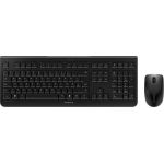 CHERRY DW 3000 Keyboard & Mouse - USB LPK Wireless RF 2.40 GHz Keyboard - Spanish - Black - USB Wireless RF Mouse - Optical - 1200 dpi - 3 Button - Scroll Wheel - Anthracite - Calculato