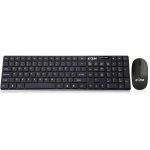 4XEM Wireless Mouse and Keyboard Combo - USB 2.0 Type A Wireless 2.40 GHz Keyboard - USB 2.0 Type A Wireless Mouse - Optical - QWERTY - Symmetrical - AAA  AA for PC  Mac