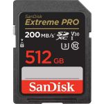 SanDisk SDSDXXD-512G-ANCIN 512GB Extreme PRO UHS-ISDXC Memory Card 200 MB/s Max Reads 140 MB/s Max Writes