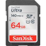 Sandisk SDSDUNB-064G-AN6IN Ultra 64 GB SDXC Class 10/UHS-I - 140 MB/s Read - 10 Year Warranty